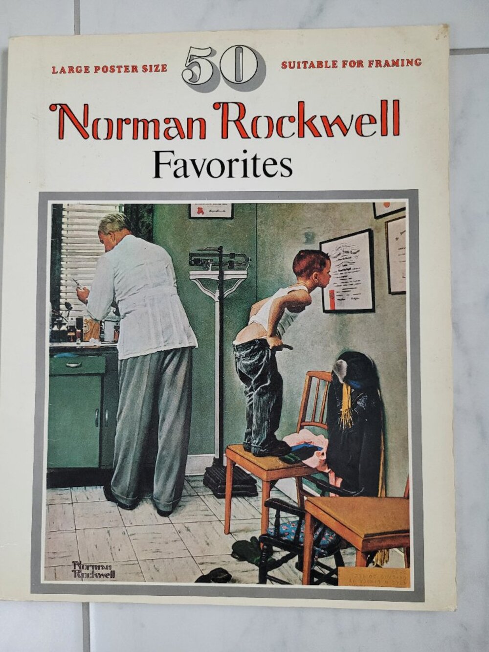 "50 Norman Rockwell Favorites" 1977 frameable art prints